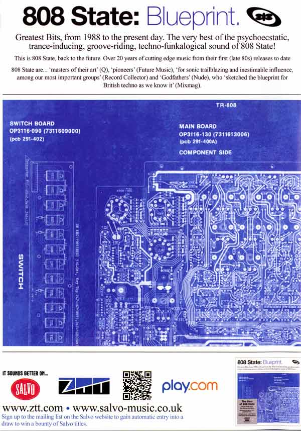 808 State - Blueprint - UK Advert (from Chimp Magazine - October 2011)