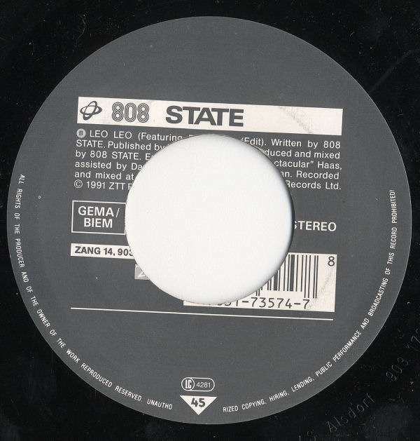 808 State - In Yer Face