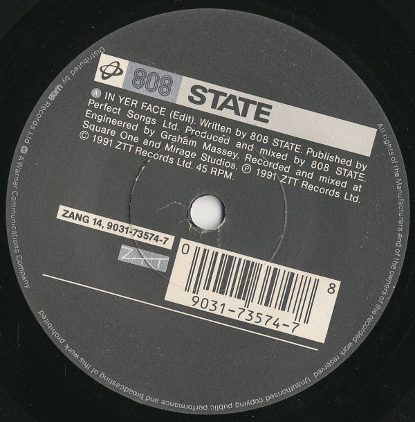 808 State - In Yer Face