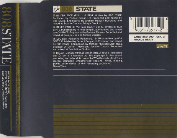 808 State - In Yer Face