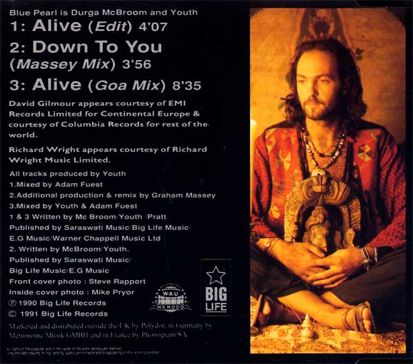 Blue Pearl - Alive - German CD Single - Back