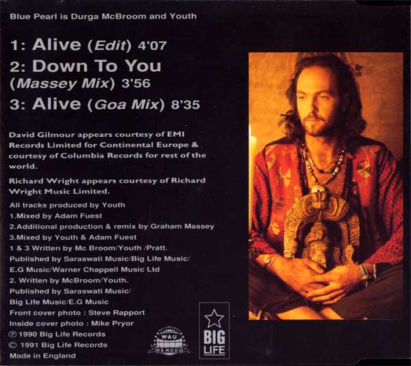 Blue Pearl - Alive - UK CD Single - Back