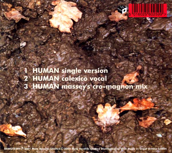 Goldfrapp - Human - UK CD Single - Back Cover