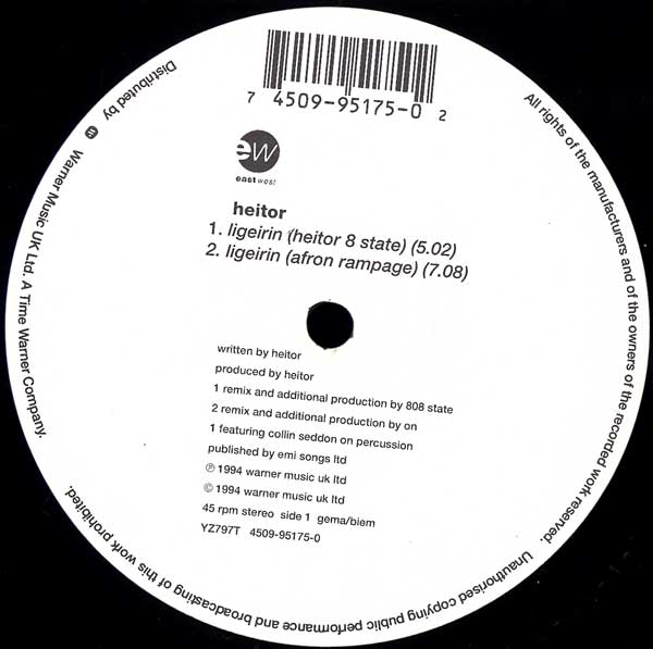 Heitor - Ligeirin - UK 12" Single - Side A