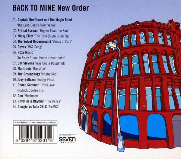 New Order - Back To Mine - UK CD - Outer Slipcase - Back