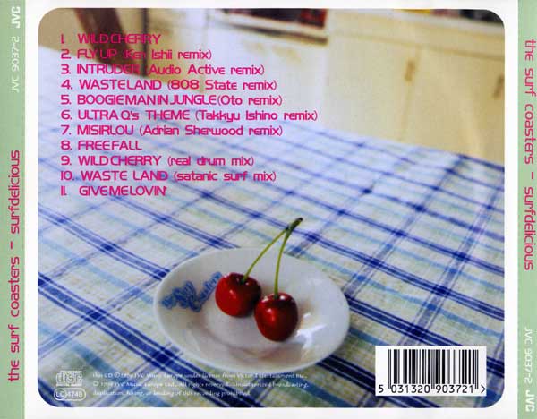 The Surf Coasters - Surfdelicious - UK CD - Back Cover