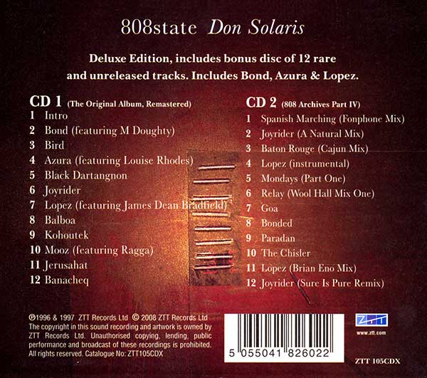 808 State - Don Solaris Deluxe Edition