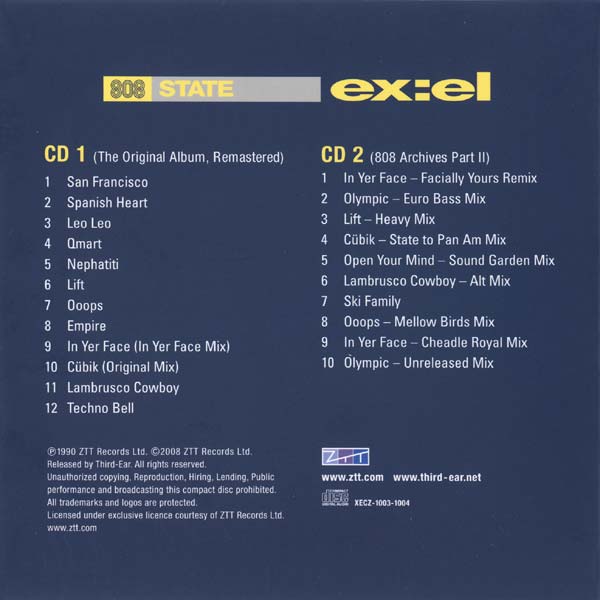 808 State - ex:el Deluxe Edition
