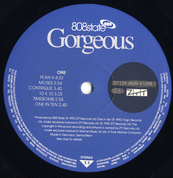 808 State - Gorgeous