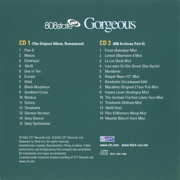 808 State - Gorgeous Deluxe Edition