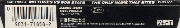 MC Tunes vs. 808 State - The Only Rhyme That Bites