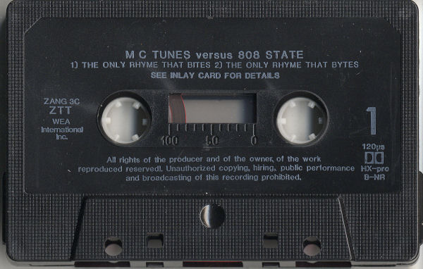 MC Tunes vs. 808 State - The Only Rhyme That Bites