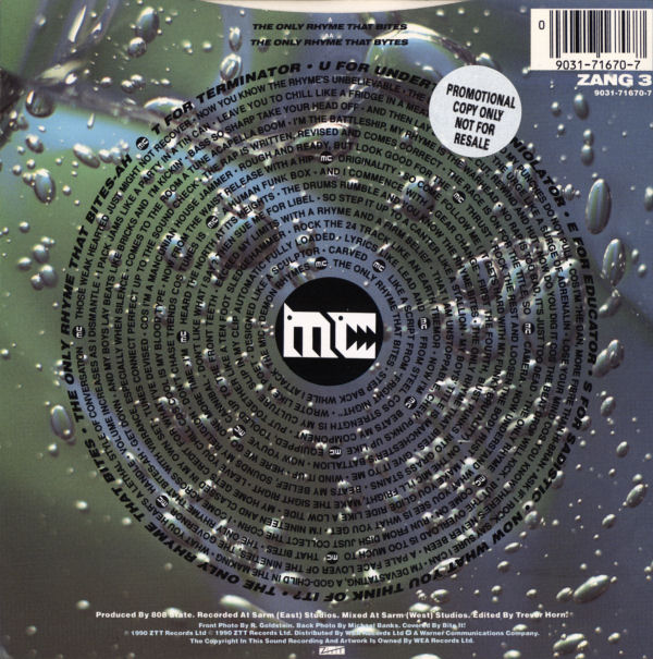 MC Tunes vs. 808 State - The Only Rhyme That Bites