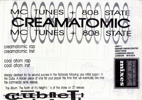 MC Tunes vs. 808 State - Tunes Splits The Atom (Crematic Rap)