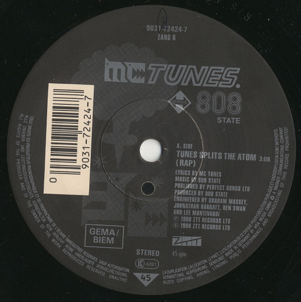 MC Tunes vs. 808 State - Tunes Splits The Atom