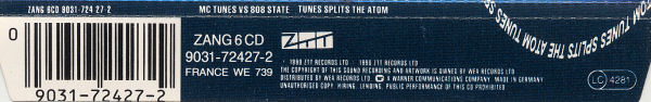 MC Tunes vs. 808 State - Tunes Splits The Atom