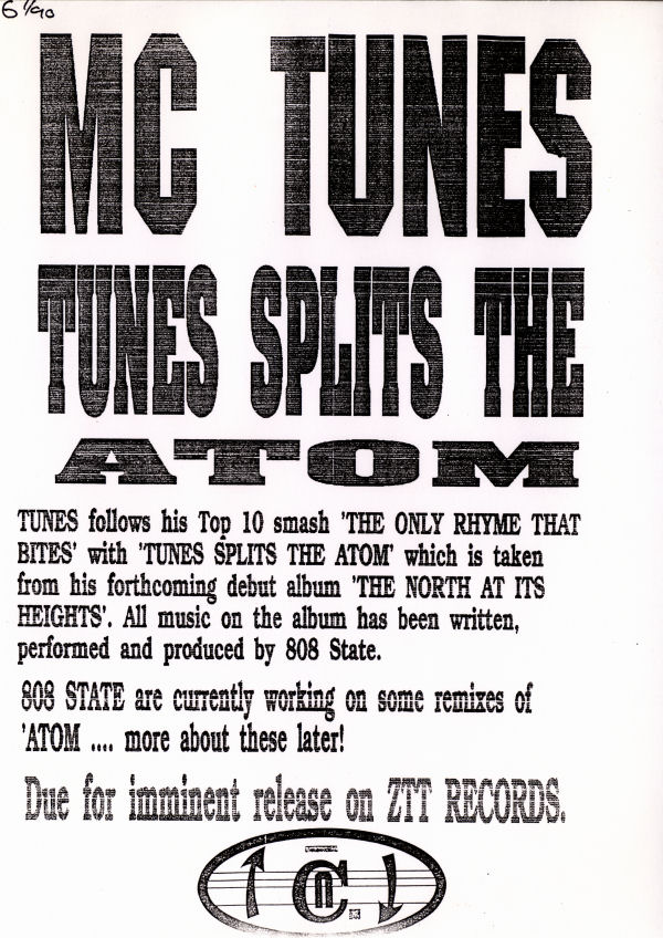 MC Tunes vs. 808 State - Tunes Splits The Atom