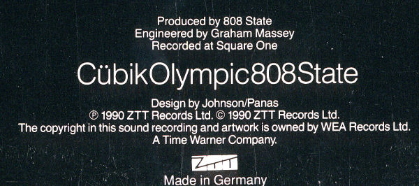 808 State - C&uuml;bik / Olympic