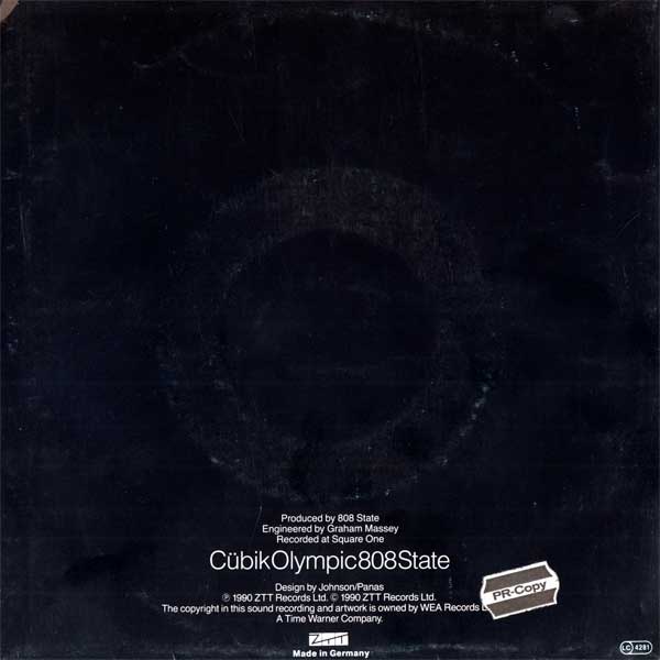 808 State - C&uuml;bik / Olympic - DE 7" Single - Back
