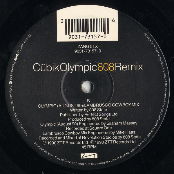 808 State - C&uuml;bik / Olympic