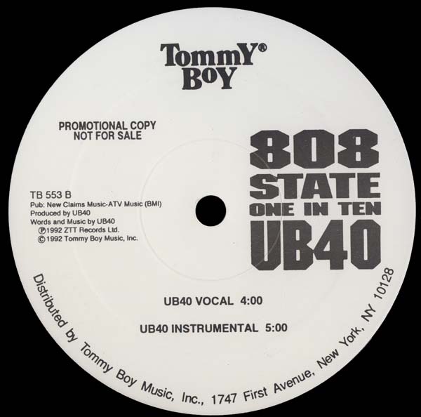 808 State vs UB40 - One In Ten