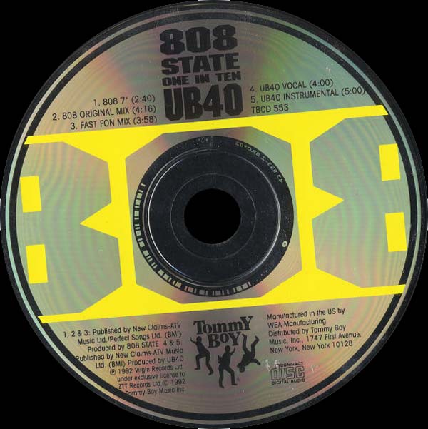 808 State vs UB40 - One In Ten