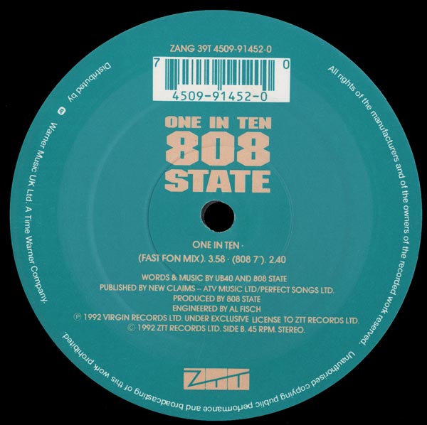 808 State vs UB40 - One In Ten