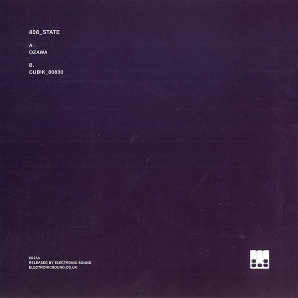808 State - Ozawa / Cubik 80830 - Back