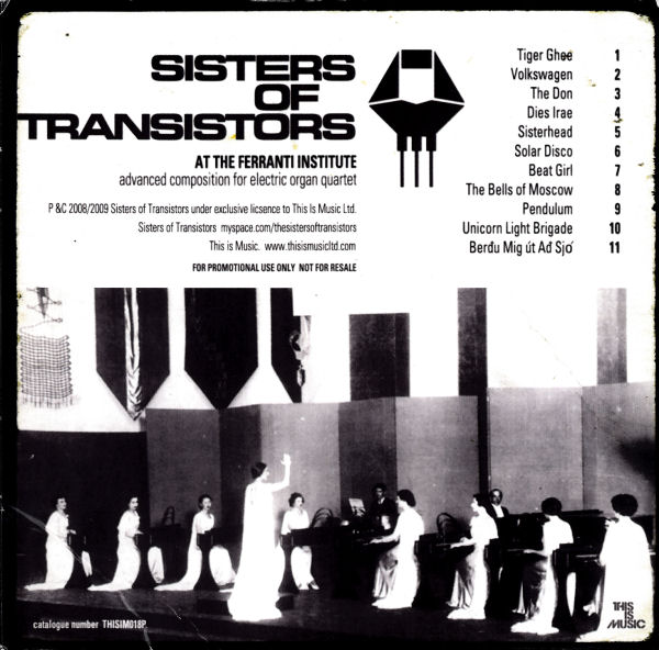 Sisters Of Transistors - At The Ferranti Institute - UK Promo CD - Back