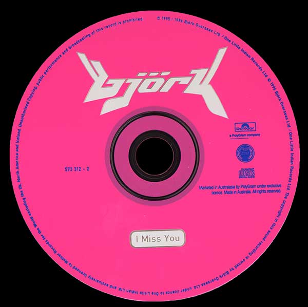 Bj&ouml;rk - I Miss You - Australian CD Single - CD
