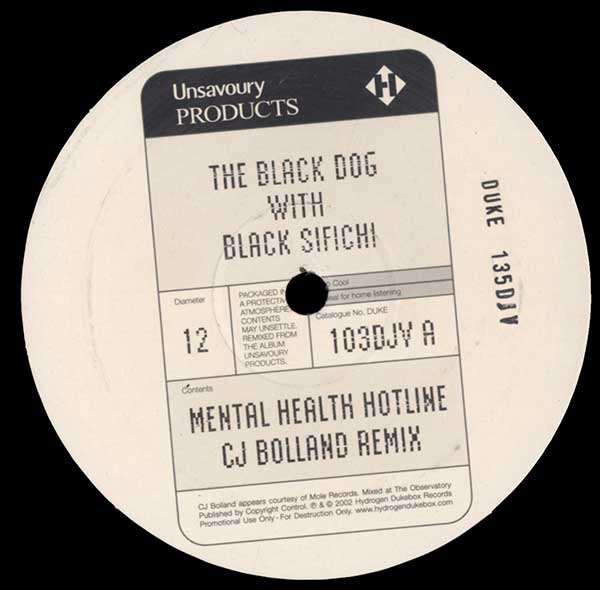 The Black Dog & Black Sifichi - Two For The Price Of One - UK 2x12" Single - Side C