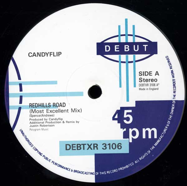 Candyflip - Redhills Road Remix - UK l2" Single - Side A