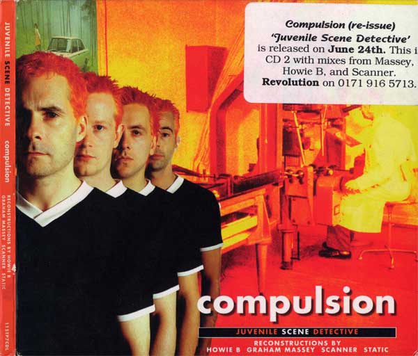 Compulsion - Juvenille Scene Detective - UK CD Single - Promo Press Release Sticker