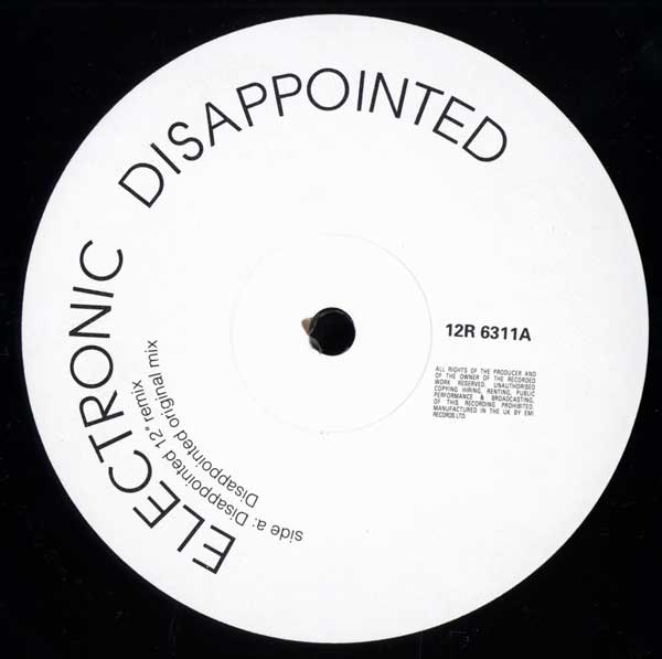 Electronic - Disappointed - UK 12" Single - Side A
