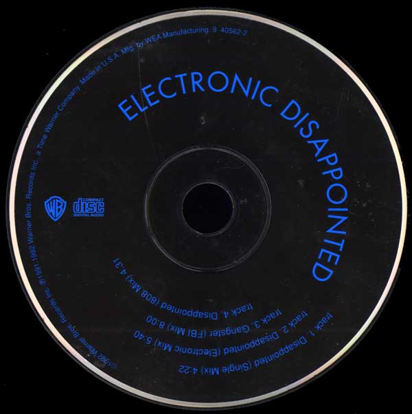 Electronic - Disappointed - US CD Single - CD