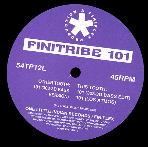 Finitribe - 101 - Remix - UK 12" Single