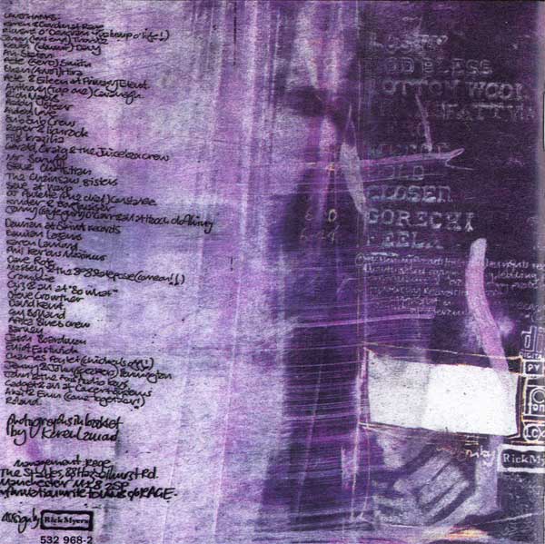 Lamb - Lamb - UK CD - Inner Credits