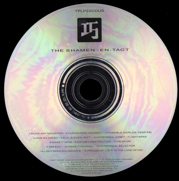 The Shamen - En-Tact - TPLP22CDUS - UK CD - CD