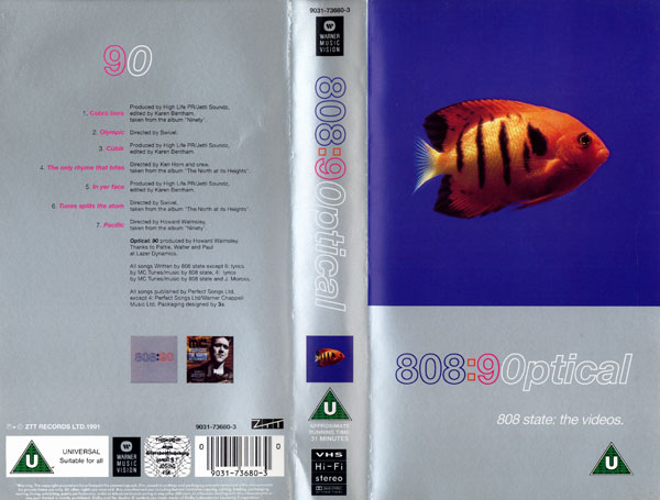 808 State - 808:9Optical - UK VHS - Cover