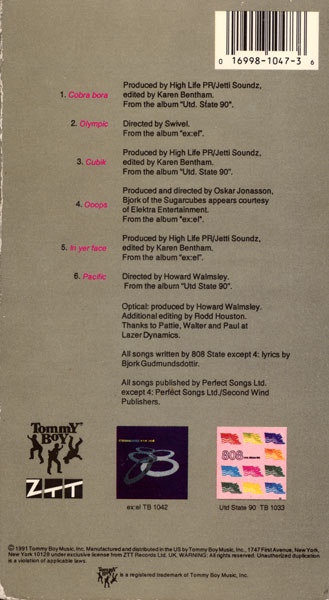 808 State - Optical - US VHS - Back