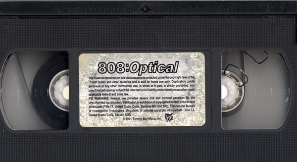 808 State - Optical - US VHS - VHS Cassette