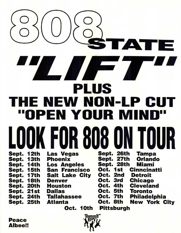 808 State - ex:el american tour - 1991
