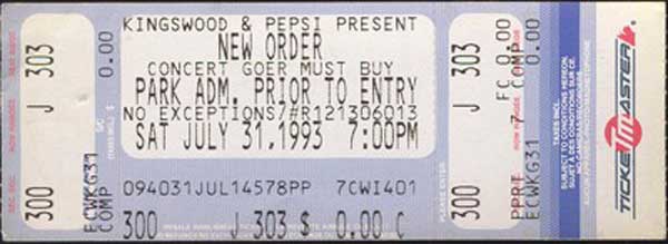 Sat 31:July - 808 State Live - Kingswood Amphitheatre - Toronto, Canada (supporting New Order and Sunscream)