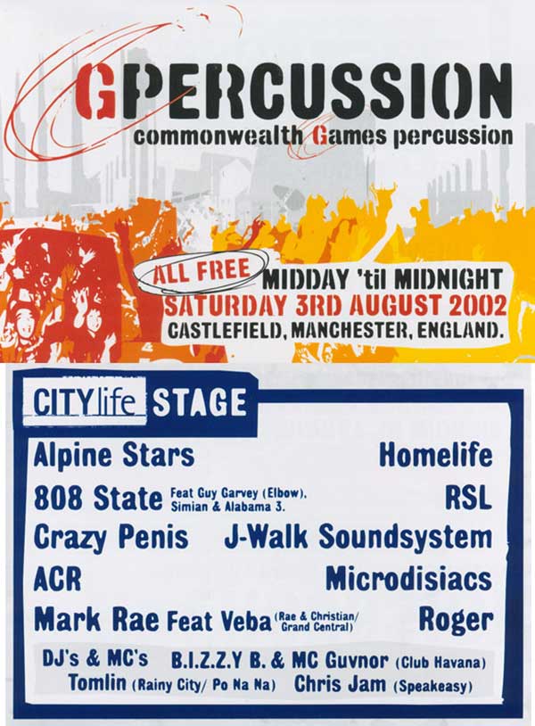 808state live at Castlefield, Manchester 3 August 2002