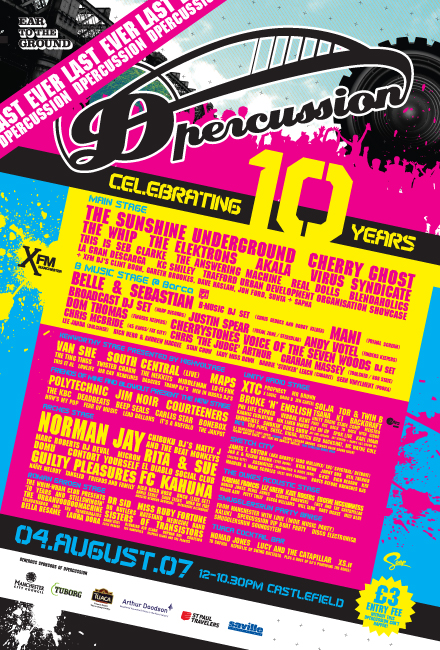 Dpercussion 10 flyer