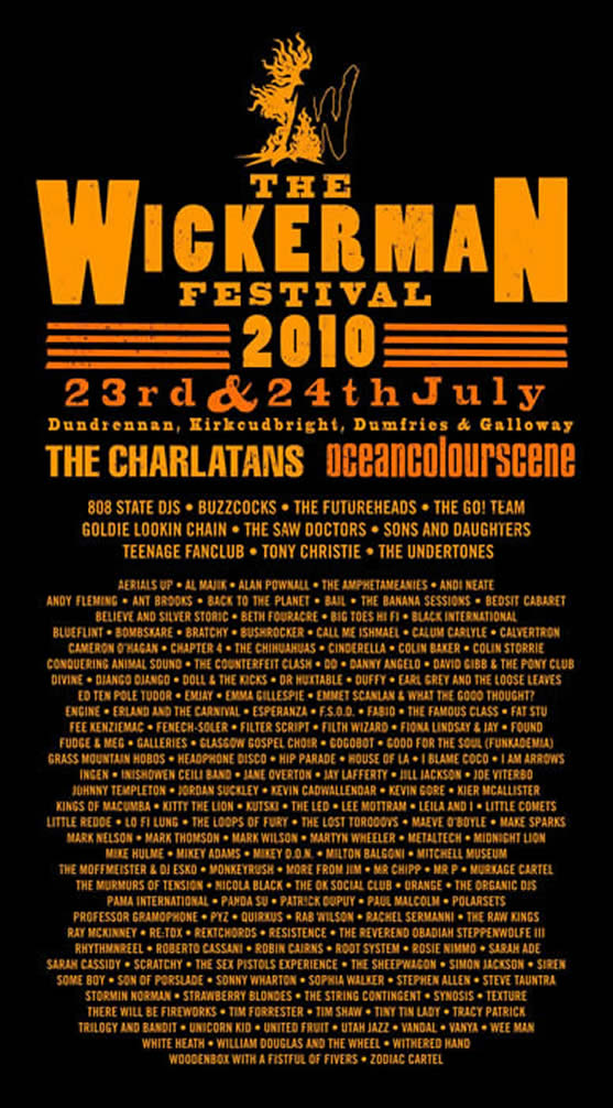 Sat:24:Jul:10 - 808 State DJs @ Wickerman Festival - East Kirkcarswell - Scotland.